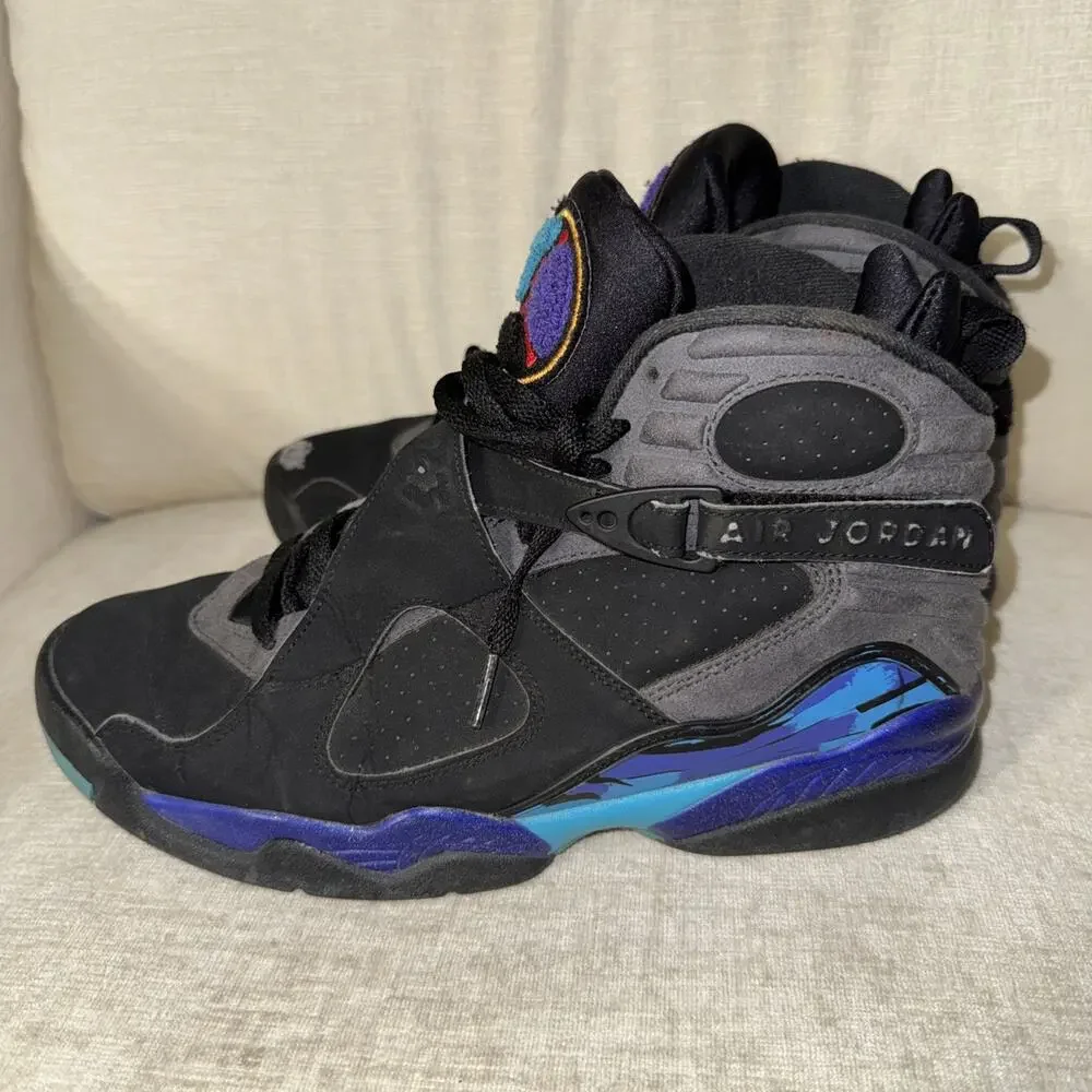 Size 9 - Jordan 8 Retro Aqua 2015 Sneakers Shoes Basketball